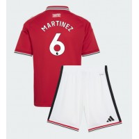 Stroje piłkarskie Manchester United Lisandro Martinez #6 Koszulka Podstawowej dla dzieci 2026-27 Krótki Rękaw (+ szorty)